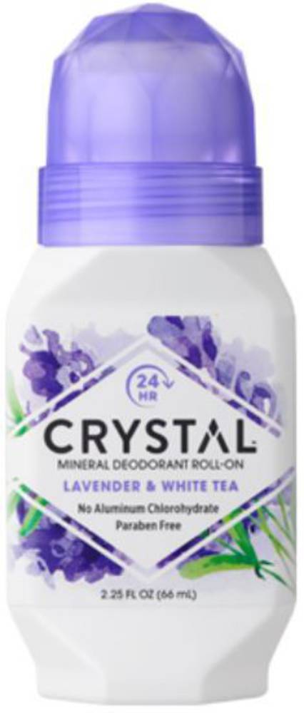 Crystal Lavender & White Tea Mineral Deodorant Roll-on